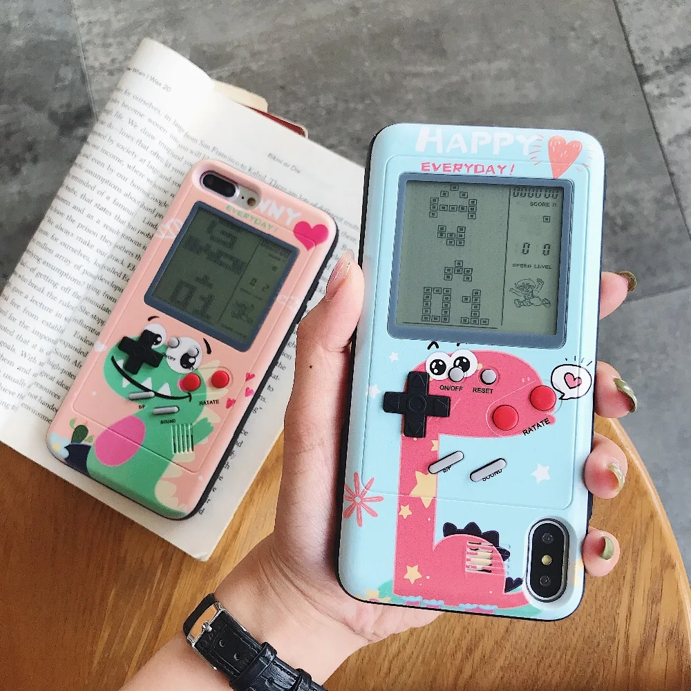 Ретро чехол для телефона Tetris Gameboy для Apple iPhone 7 8 Plus, мягкий ТПУ чехол для телефона для iPhone X 6 6s 8 Plus, чехол