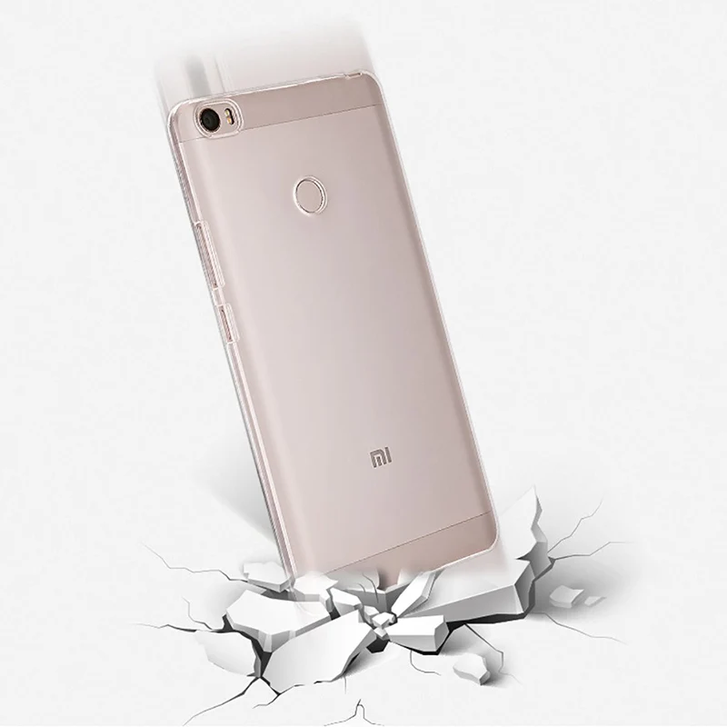 Silicone Soft Clear TPU for Xiaomi Mi Max/Max Pro/Max 2 Max2 MaxPro MiMax2 Phone Case Transparent Ultra Thin Back Cover Carcasas