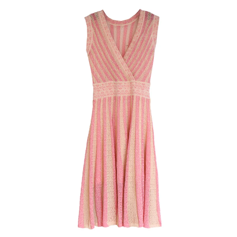 Женское тонкое платье-свитер длинное платье в полоску выше колена сексуальное