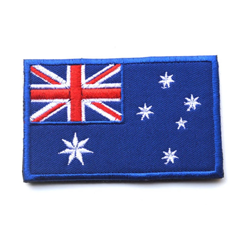 Australia Australian National Flag Embroidery Patch Embroidered Patches Military Tactical Armband Shoulder Mark Fabric Sticker | Дом и сад
