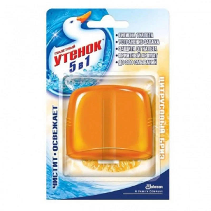 Запасной блок д/унитаза SC J ТУАЛЕТНЫЙ УТЁНОК ЦИТРУС 55мл|Для чистки унитаза| |