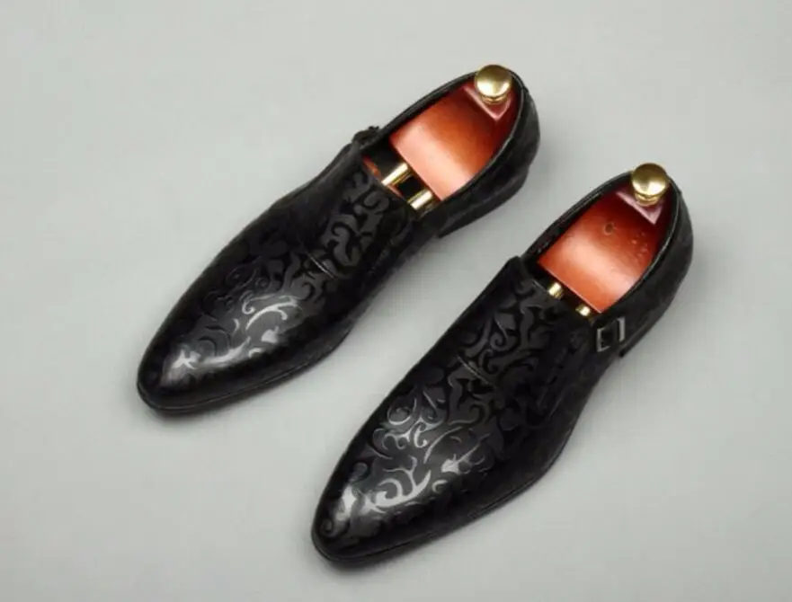 Брендовые Мужские модельные туфли Лидер продаж мужские из 100% натуральной кожи