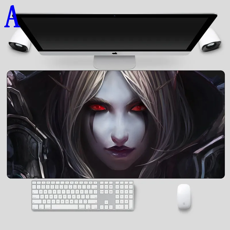 World of Warcraft Мышь Большой 60X30 см геймера сексуальная девушка Сильвана игровой коврик для мыши для ноутбука резиновые Тетрадь Настольный коврик