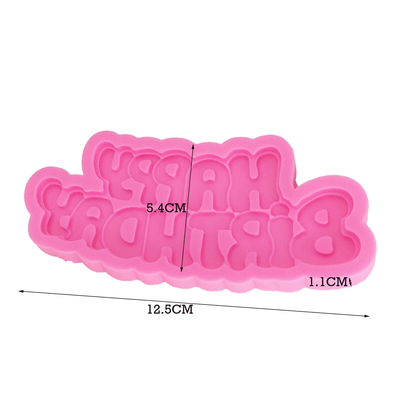 

DIY Happy Birthday Shape Sugarcraft Silicone Molds Letter Colorful Sweet Heart Chocolate Candy Paste Cake Decorating Tool Mold