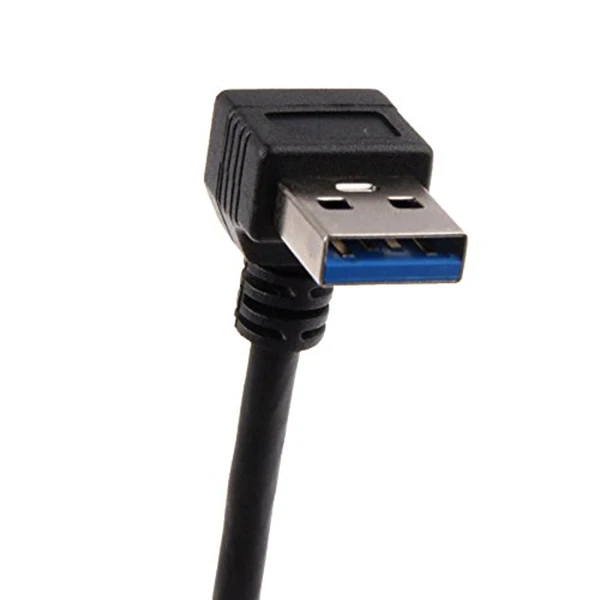 USB 3 0 правый угол 90 градусов удлинитель Кабель адаптер Папа мама шнур 20 см|Кабели