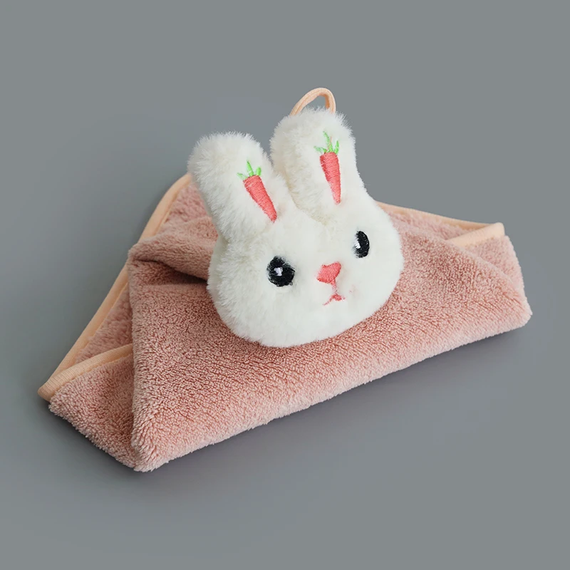Утолщенное полотенце с милым мультяшным Кроликом Кухонное подвесное из