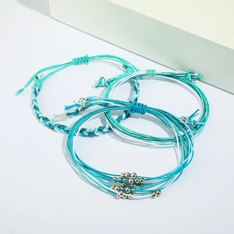 Браслеты Tocona женские в богемном стиле разноцветные веревочные браслеты с