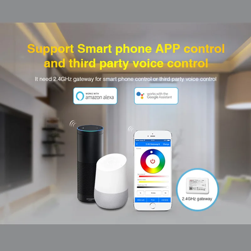 FUT035 (модернизированный) Miboxer 2 4 ГГц зонная цветовая температура 12 В ~ 24 двойная