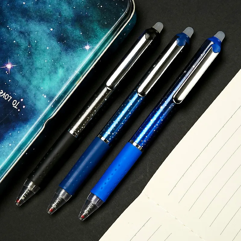 

1pcs Erasable Pen Blue Black Magic Pen Office Supplies Student Exam Spare School supplies 0.5mm colored pens stationery gift