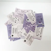 30 pieces of ticket stamp text english paper sticker diy scrapbook decoration labelhandbookholiday gift self adhesive gift tag