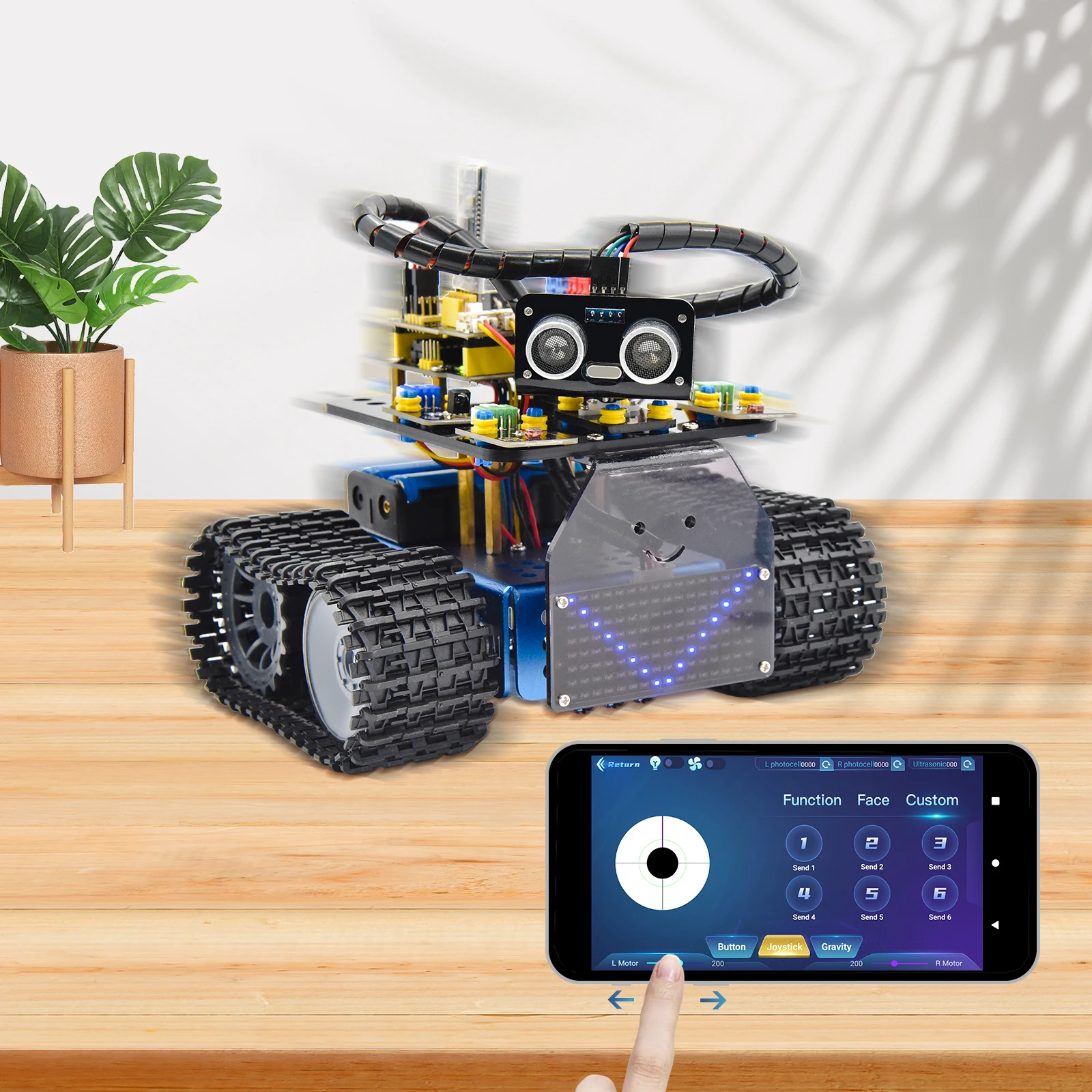 Новая версия! Keyestudio Мини Танк робот V3.0 для Arduino умный танк машина APP дистанционное