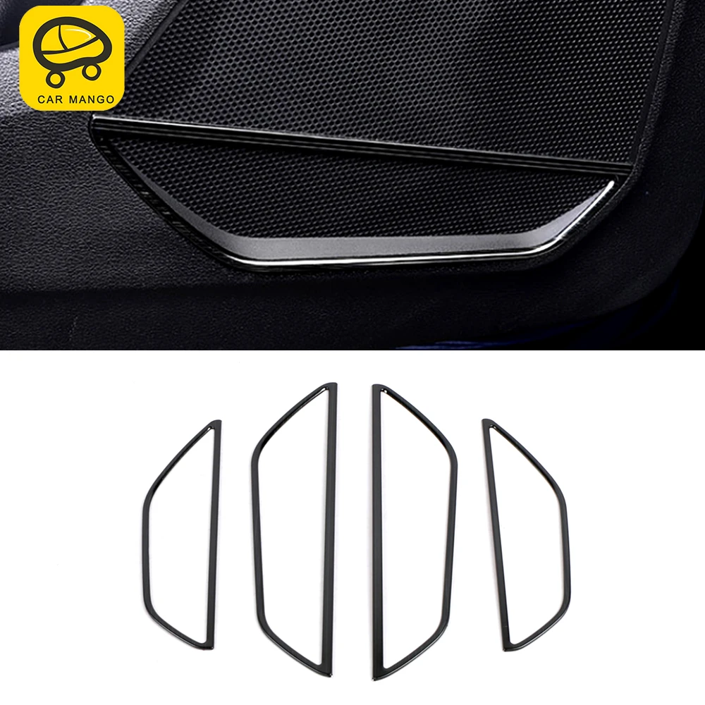 

CarManGo Car Accessories Door Audio Speaker Cover Sound Circle Ring Sticker Frame Interior Decoration for Audi Q3 F3 2018-2021