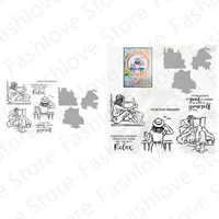 in the moment metal cutting dies and clear stamps for diy scrapbooking card album photo making crafts stencil 2022 new arrival