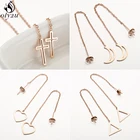 Oly2u, корейские модные серьги, длинные, в стиле панк, рок, геометрические, висячие серьги для женщин, девушек, свадебные серьги, pendientes mujer