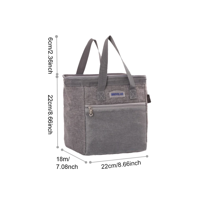 Катионный износостойкий мешок Bento изоляционная сумка Портативная Алюминиевая