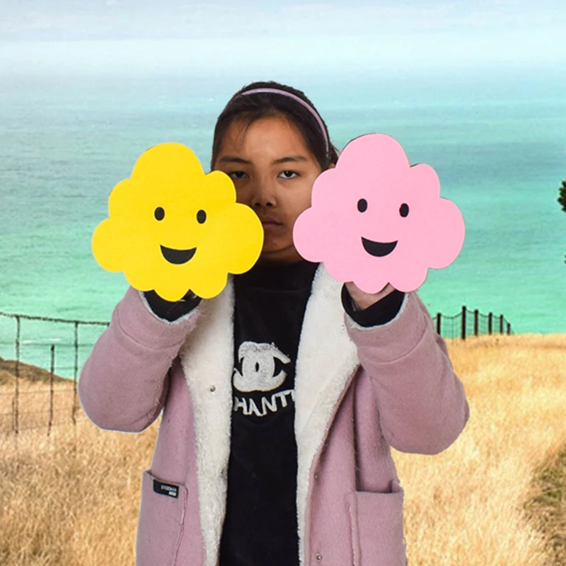 Реквизит для танцев улыбающиеся лица игры с облаками церемонии открытия