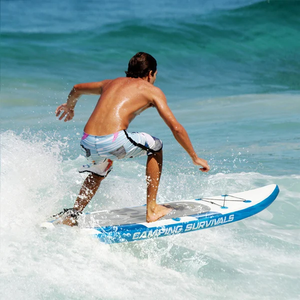 

Комплект оборудования для серфинга, весло 11 футов, надувная синяя и белая доска для серфинга, алюминиевые регулируемые дорожные весла, запч...
