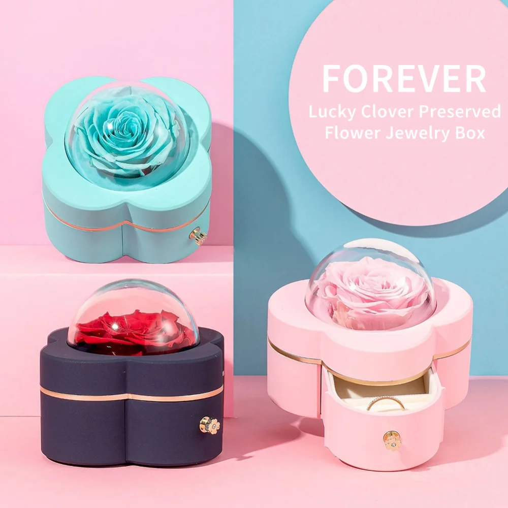 Шкатулка для ювелирных украшений с изображением вечного цветка | Дом и сад