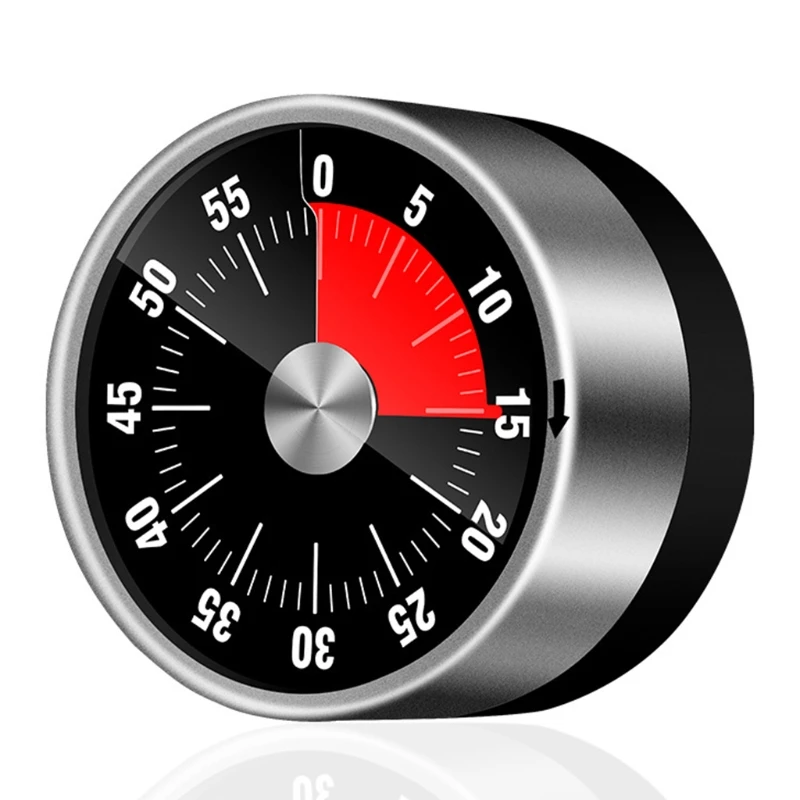 Визуальный таймер X7AB из нержавеющей стали механический кухонный на 60 минут