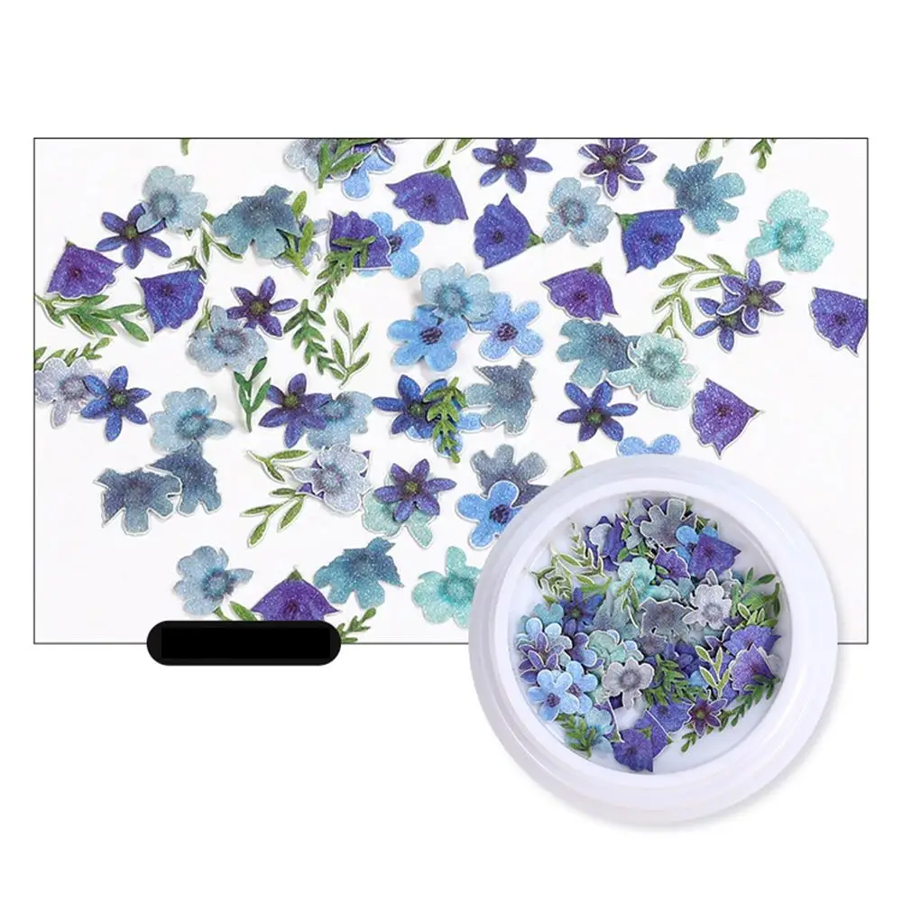 

2 Boxes of Animals Plants Flowers Insects Butterflies Bears Nail Art Sequins Accessories