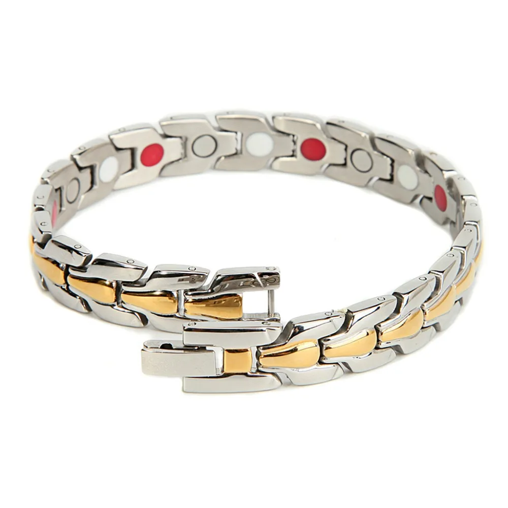Браслет из нержавеющей стали мужской браслет с золотым/серебряным покрытием