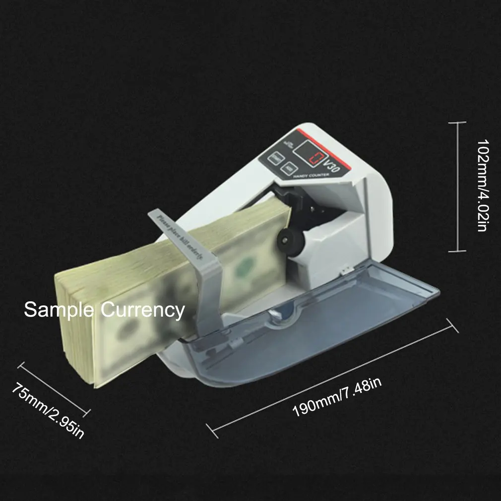

Mini Money Currency Counting Machine Handy Bill Cash Banknote Counter Money AC Or Battery Powered For Fake Money Dollar EU US