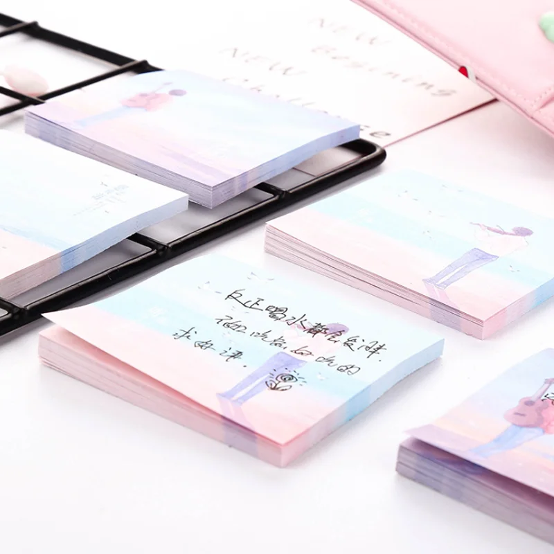 Стикеры для заметок милый Молодежный музыкальный мальчик блокнот Мультяшные