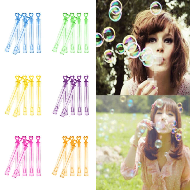 Love Heart Bubble Wand Tube Wedding Favour Soap Bottle Decor For Children Kids | Дом и сад