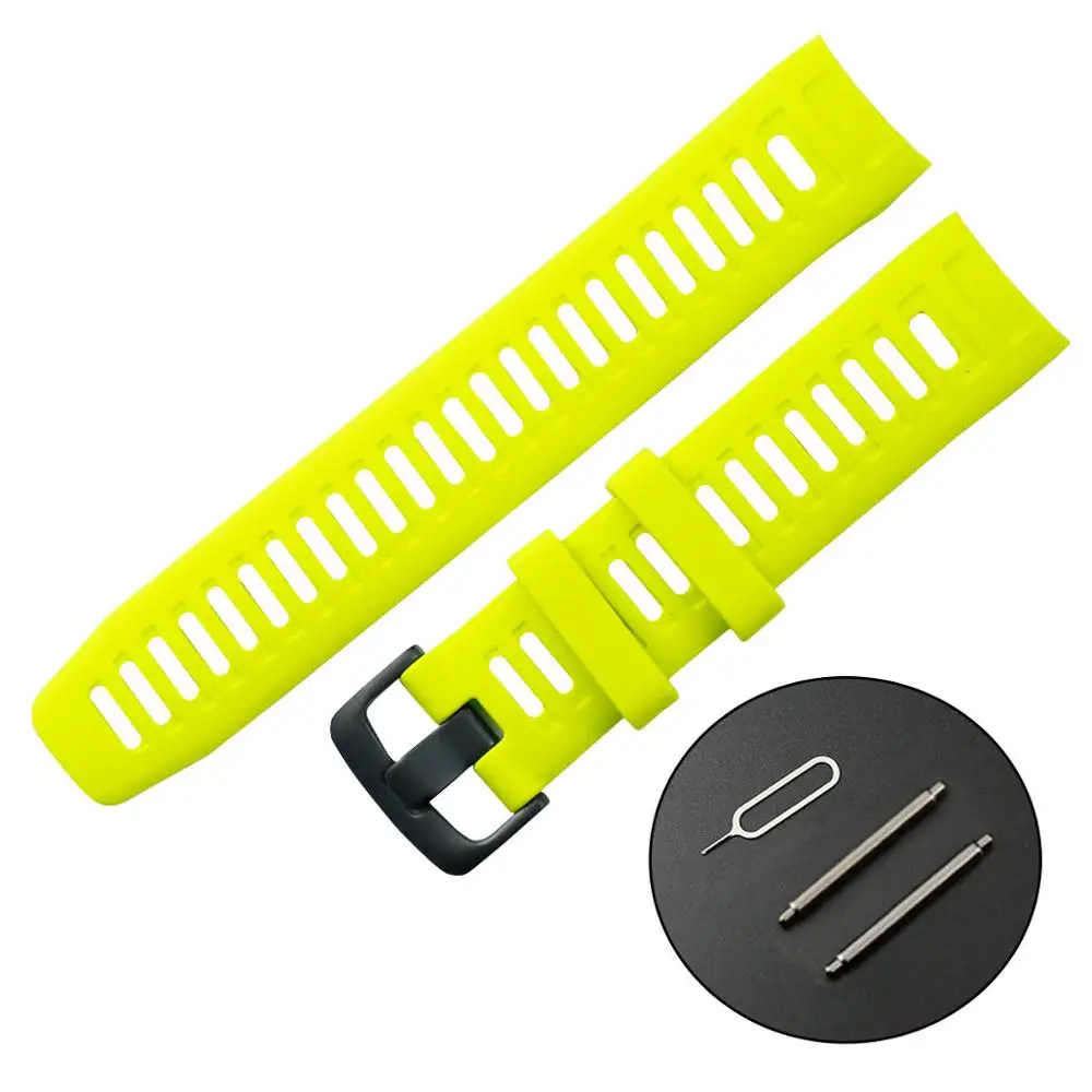 green Ремешок Instinct, мягкий силиконовый ремешок для часов подходит для Garmin INSTINCT Sports gps Smart Watch Tools - Цвет ремешка: green