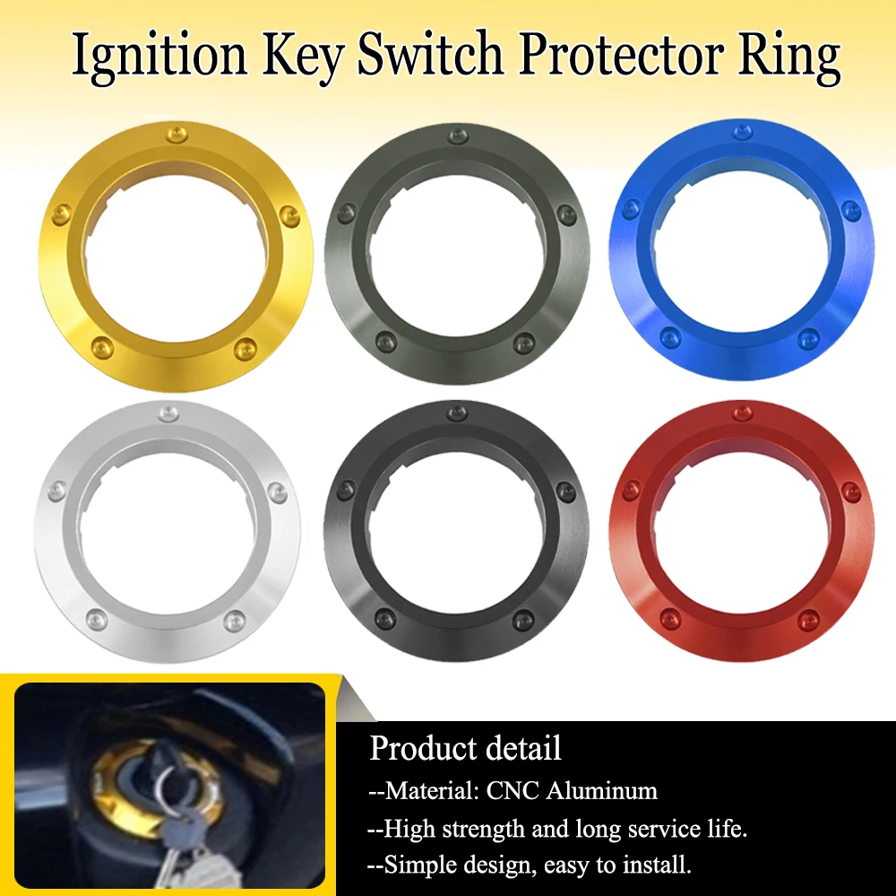 Мотоциклетный алюминиевый ключ защитное кольцо декоративная крышка зажигания