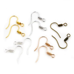 20x17 мм 100 шт.лот DIY серьги, фурнитура, застежки, крючки, фурнитура для самостоятельного изготовления ювелирных изделий, аксессуары, железный крюк, ушные серьги, ювелирные изделия