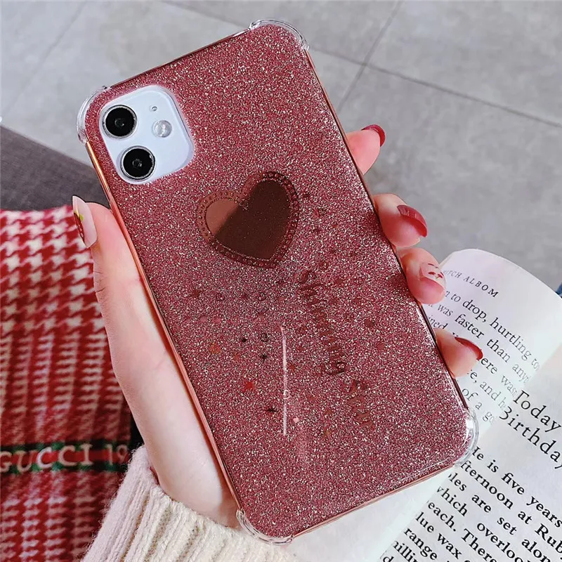 Противоударный защитный чехол для iPhone 11 Pro Max SE XSMAX XR XS X 8 7 6 6S Plus блестящий телефона