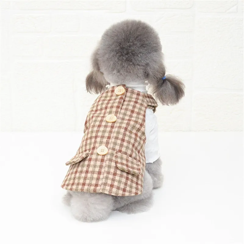 Милая одежда для девушек и собак зимнее платье на бретельках юбка костюм