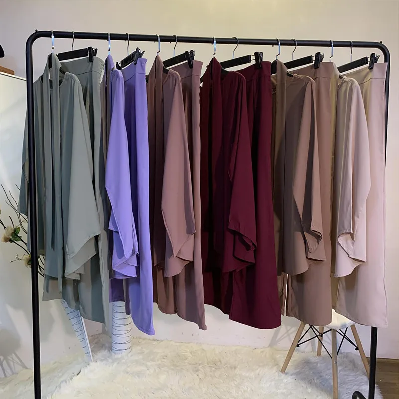 2 шт. Дубай Abaya турецкий хиджаб мусульманское платье Женская кафтан мусульманская