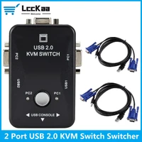 lcckaa usb 2 0 kvm switch 2 port vga svga switch box usb kvm mouse switcher keyboard 19201440 vga splitter box sharing switch