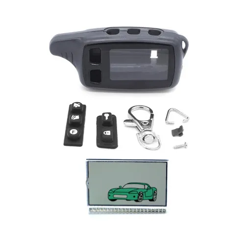 

Tw9010 Case Keychain Key Chain+TW9010 lcd display For Tomahawk 9010 2-Way Car Remote