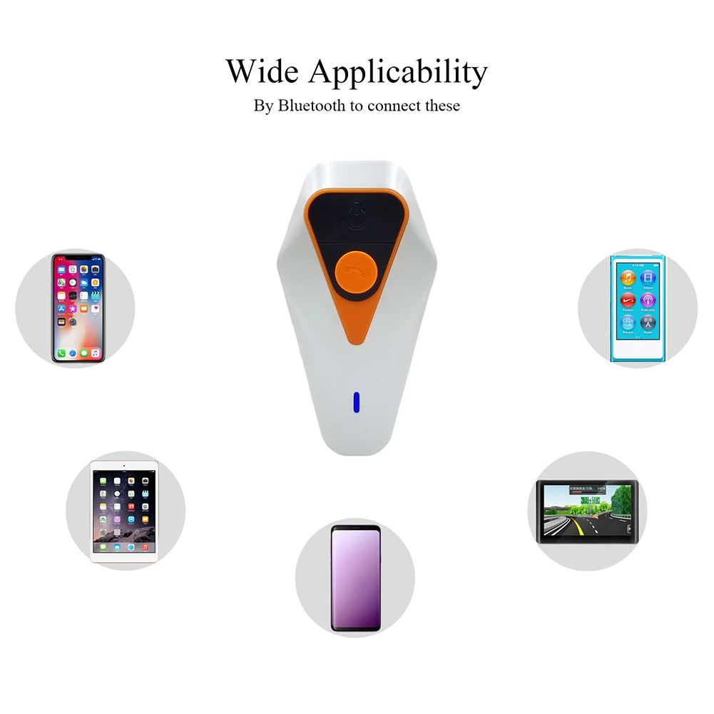 1000 м Водонепроницаемый для мотоциклетного шлема с Bluetooth Беспроводной гарнитура