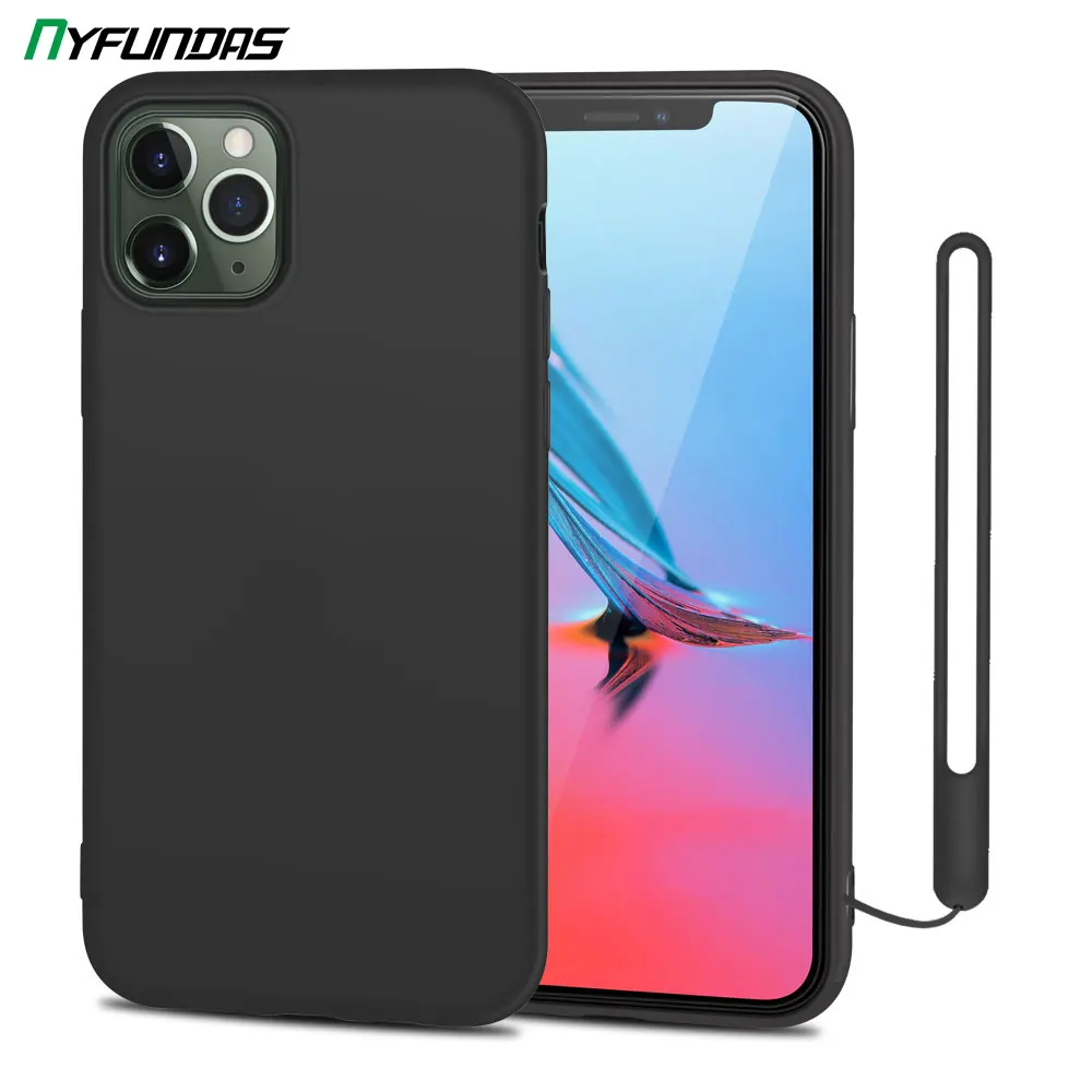 Жидкий силиконовый чехол для iPhone 11 Pro Max X XS XR 8 Plus 7 6 6S Матовый противоударный с
