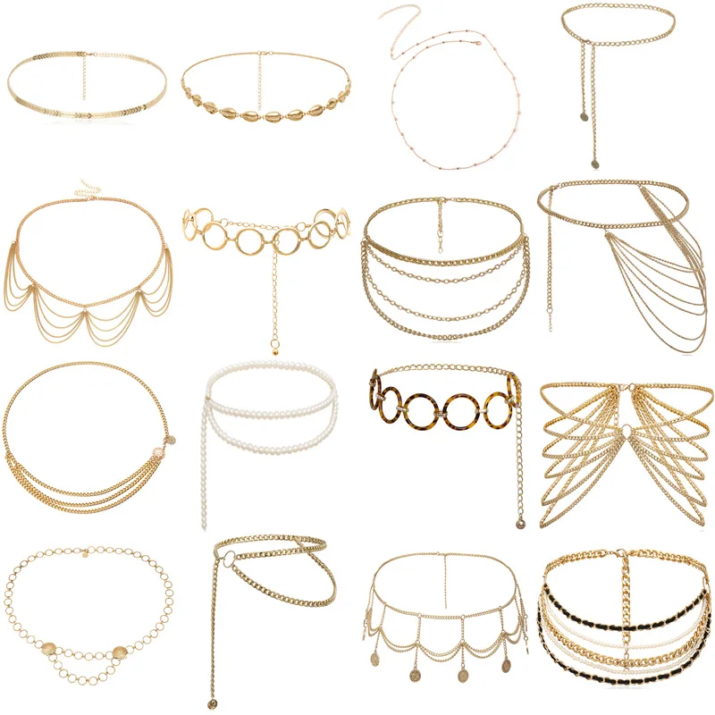 Ремень BLA с цепочкой Женский длинный аксессуар из цепочек