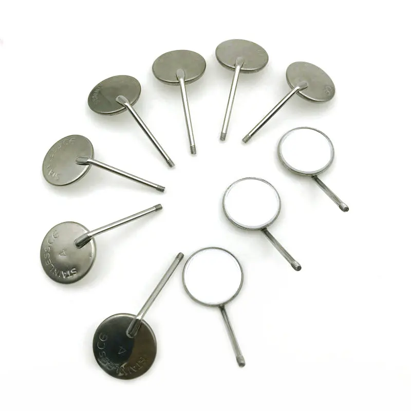 Зеркало стоматологическое из нержавеющей стали с ручкой комплект для гигиены