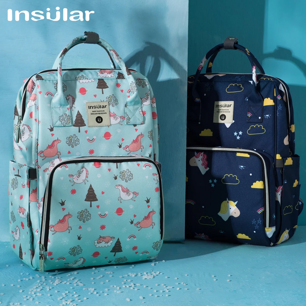 

Insular Baby Diaper Mom Mummy Bags Maternal Stroller Bag Nappy Backpack Maternity Organizer Travel Hanging For Care
