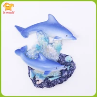 dolphin silicone soap mold plaster resin polymer clay wax mould