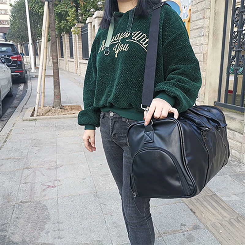 Мужской чемодан высокого качества из искусственной кожи дорожная сумка для