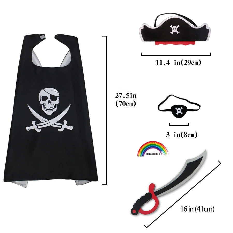 Детский костюм пирата для косплея размер 70 Х70 см|Костюмы мальчиков| |