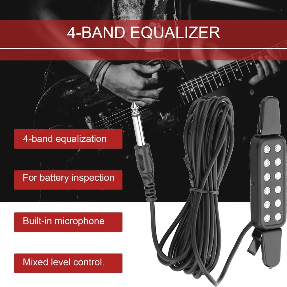 tsai 12 loch clip auf sound pickup mikrofon draht verstärker lautsprecher für akustische elektrische gitarre wandler gitarre zubehör fr
