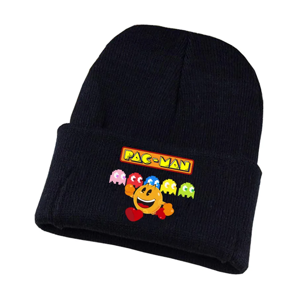 11 Игра Pacman вязаная шапка для косплея унисекс принт Для Взрослых Повседневная хлопковая шапка для подростков зимняя вязаная шапочка - Цвет: 11