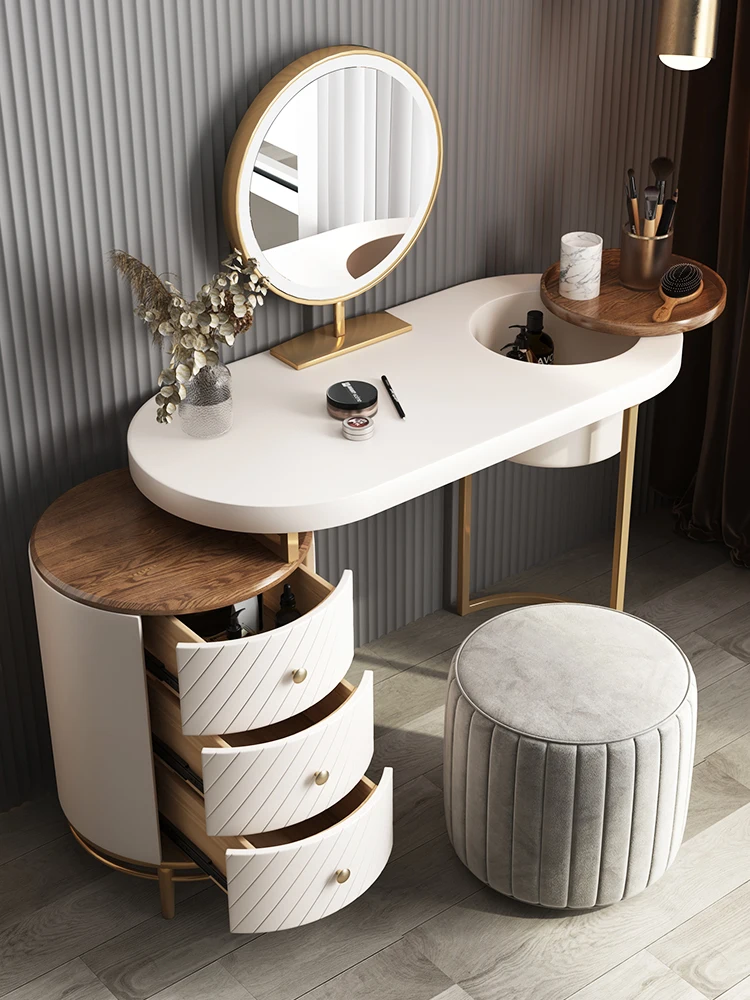 

GY Dresser Multi-Functional Dresser Modern Minimalist Small Apartment Bedroom Minimalist Makeup Table