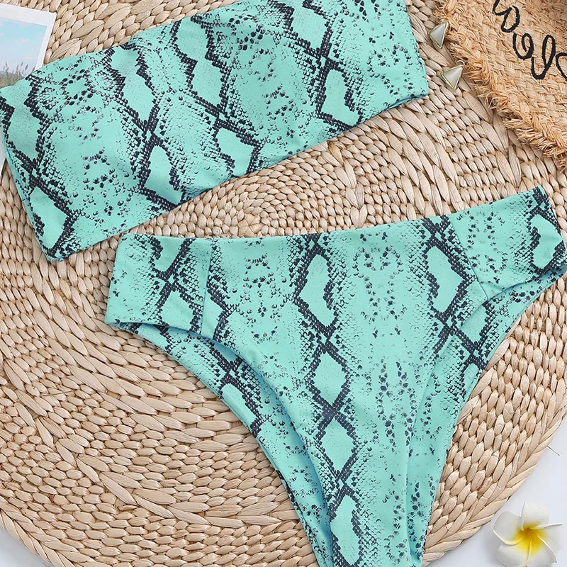 

Snakeskin Bikini Women Swimwear Leopard Bikinis Sexy Biquini Swim Suit Push Up Swimsuit Female Beachwear Swimming Bikini Women