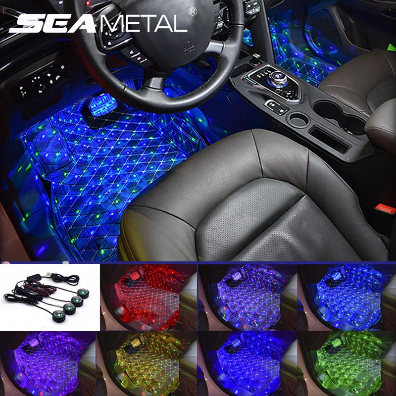 4 в 1 автомобисветильник светодиодные лампы мини USB|Декоративная лампа| |