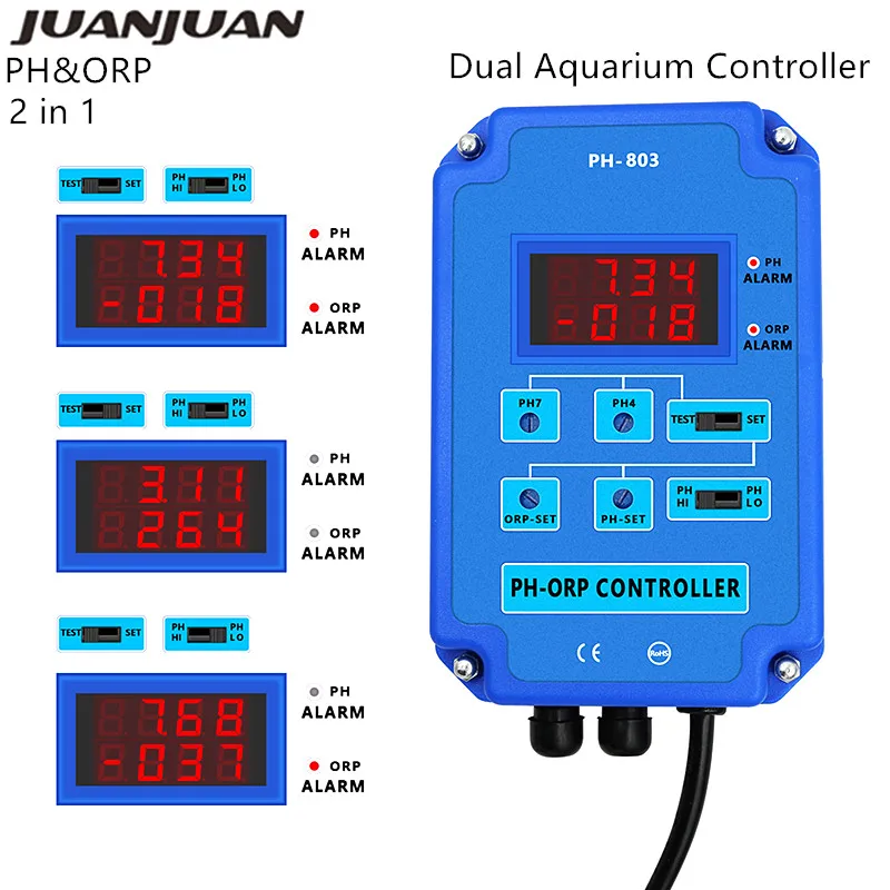 2 в 1 PH &amp ORP Тестер монитор рН-метр качество воды выходная мощность реле